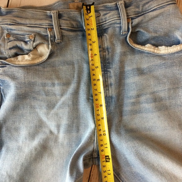 MOTHER The Tripper Flood Fray High Waist Ankle Flare Jeans Big Hair Don’t Car 30 - Picture 12 of 13